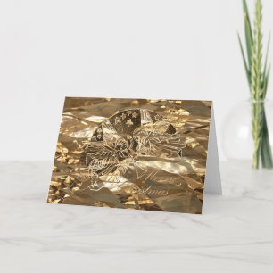 Merry Kerstmis Golden Angels die Trumpet Chic afsp Feestdagen Kaart