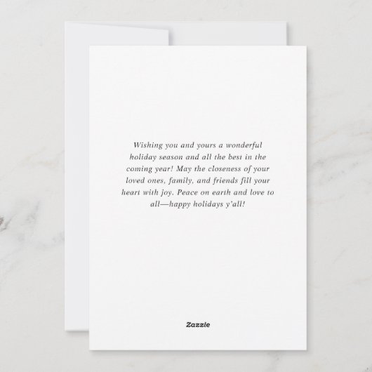 Merry Kerstmis Golden Sparkle PHOTO Greeting Feestdagenkaart (Achterkant)