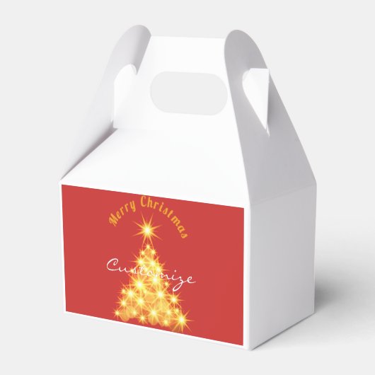 Merry Kerstmis Golden Tree Thunder_Cove Bedankdoosjes (Voorkant Zijde)