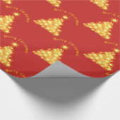 Merry Kerstmis Golden Tree Thunder_Cove Cadeaupapier (Hoek)