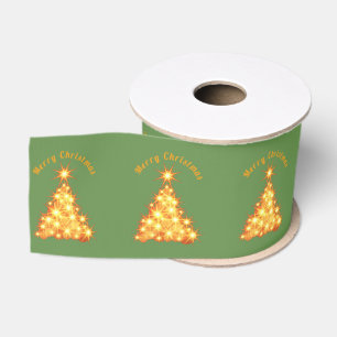 Merry Kerstmis Golden Tree Thunder_Cove Grosgrain Lint
