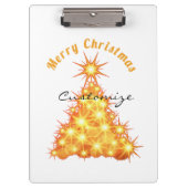 Merry Kerstmis Golden Tree Thunder_Cove Klembord (Voorkant)