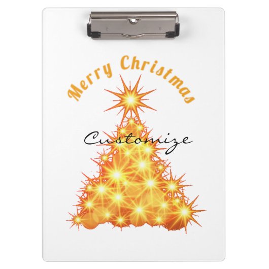 Merry Kerstmis Golden Tree Thunder_Cove Klembord (Voorkant)