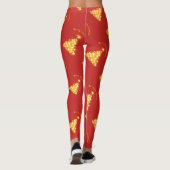 Merry Kerstmis Golden Tree Thunder_Cove Leggings (Achterkant)