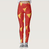Merry Kerstmis Golden Tree Thunder_Cove Leggings (Voorkant)