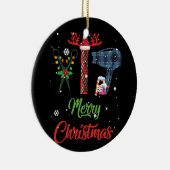 Merry Kerstmis Haarstylist Funny Tool Hairdresser Keramisch Ornament (Rechts)