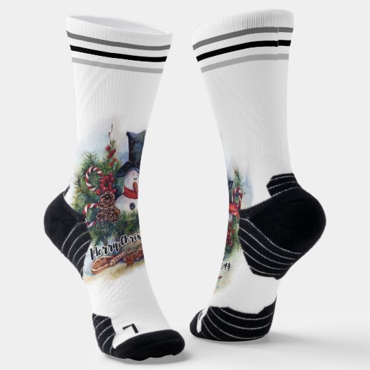 Merry Kerstmis Hoesje-Mate Sokken (Gebogen)