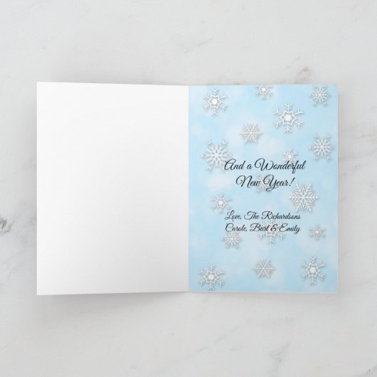 Merry Kerstmis Holiday Llama Festive Kaart (Binnen)