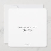 Merry Kerstmis Holly Jolly Persoonlijk Feestdagenkaart (Achterkant)