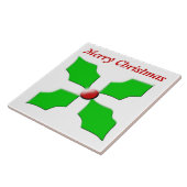 Merry Kerstmis Holly  Tegel Tegeltje (Zijkant)