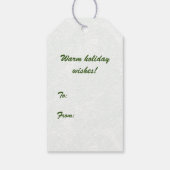 Merry Kerstmis Jupiter Inlet Lighthouse Florida Cadeaulabel (Achterkant)