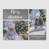 Merry Kerstmis Kinder Photo Magnet (Voorkant)