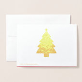 Merry Kerstmis Klassic Tree Theme Folie Kaarten (Met envelop)
