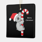 Merry Kerstmis Koala Beer keramische sieraad Keramisch Ornament (Links)