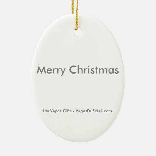 Merry Kerstmis Las Vegas Santa Ornament (Achterkant)