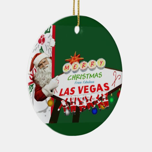 Merry Kerstmis Las Vegas SANTAS Ornament (Rechts)