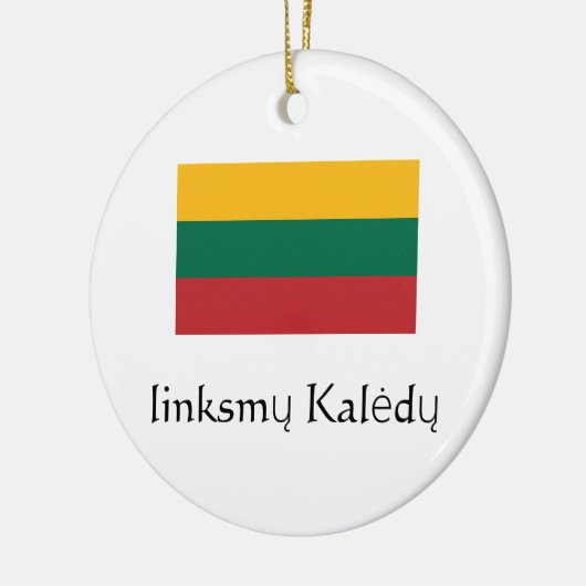 Merry Kerstmis Litouwen Ornament (Links)