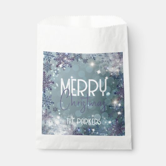 Merry Kerstmis Magical Winter Wonderland Bedankzakje (Voorkant)