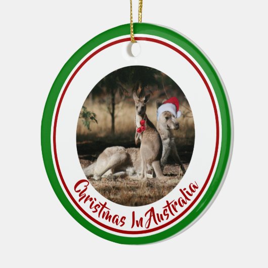 Merry Kerstmis Mate Santa Kangaroos Keramisch Ornament (Links)