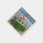 Merry Kerstmis Mele Kalikimaka Sandman Snowman Servetten (Hoek)