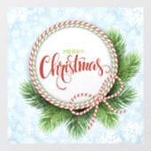 Merry Kerstmis met Window Cling Raamsticker (Vel)