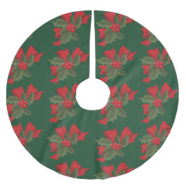Merry Kerstmis Mistletoe Red Flower Kerstboom Rok