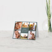 Merry Kerstmis Modern 6 Foto Collage Feestdagen Kaart (Voorkant)