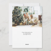 Merry Kerstmis Modern Photo Collage Feestdagenkaart (Achterkant)