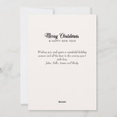 Merry Kerstmis Modern Photo Collage Feestdagenkaart (Achterkant)