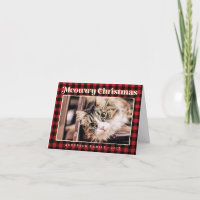 Merry Kerstmis Modern Pset Funny Pet Cat Foto