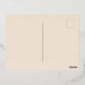 Merry Kerstmis Modern Script Folie Feestdagen Briefkaart (Achterkant)