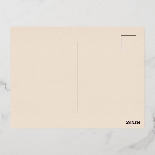 Merry Kerstmis Modern Script Folie Feestdagen Briefkaart (Achterkant)