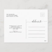 Merry Kerstmis Modern Script Photo Feestdagenkaart (Achterkant)