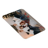 Merry Kerstmis Modern Script Photo Magneet (Rechterzijde)