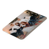 Merry Kerstmis Modern Script Photo Magneet (Linkerzijde)