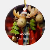 Merry Kerstmis Moose Country Xmas Ornament (Voorkant)
