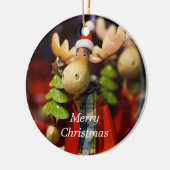 Merry Kerstmis Moose Country Xmas Ornament (Links)