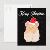 Merry Kerstmis Mouse Middle Finger Rude Xmas Ugand Briefkaart (Voorkant / Achterkant)