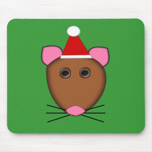 Merry Kerstmis Mouse Mousepad Muismat (Voorkant)