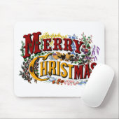 Merry Kerstmis Mousepad Muismat (Met muis)
