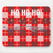Merry Kerstmis Mousepad Muismat (Voorkant)