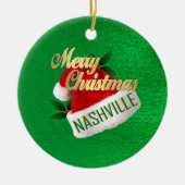 Merry Kerstmis Nashville Ornament (Voorkant)