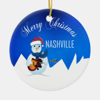 Merry Kerstmis Nashville Snowman Ornament