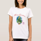 Merry Kerstmis NURSE TREE T-shirt (Voorkant)