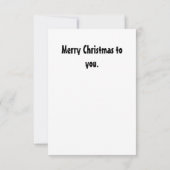 Merry Kerstmis Nutcracker Card Bedankkaart (Achterkant)