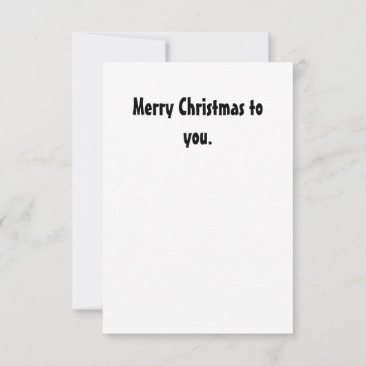 Merry Kerstmis Nutcracker Card Bedankkaart (Achterkant)