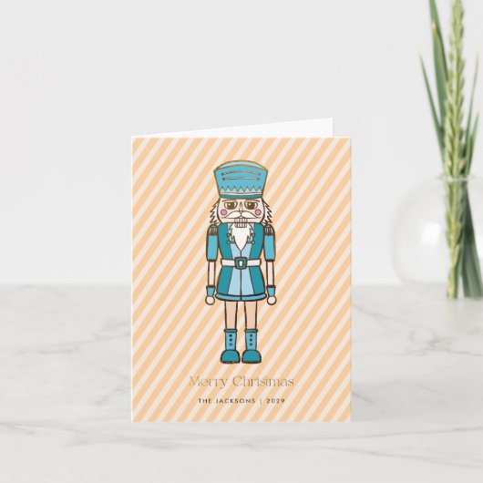 Merry Kerstmis Nutcracker Feestdagen Kaart (Voorkant)