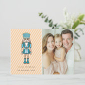 Merry Kerstmis Nutcracker Feestdagenkaart (Staand voorkant)