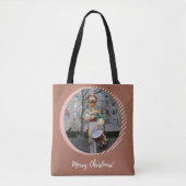 Merry Kerstmis NYC Rockefeller Plaza Drummer Boy Tote Bag (Voorkant)