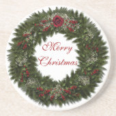 Merry Kerstmis Onderzetter (Voorkant)